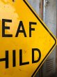 画像4: Vintage Road Sign DEAF CHILD (T650) (4)
