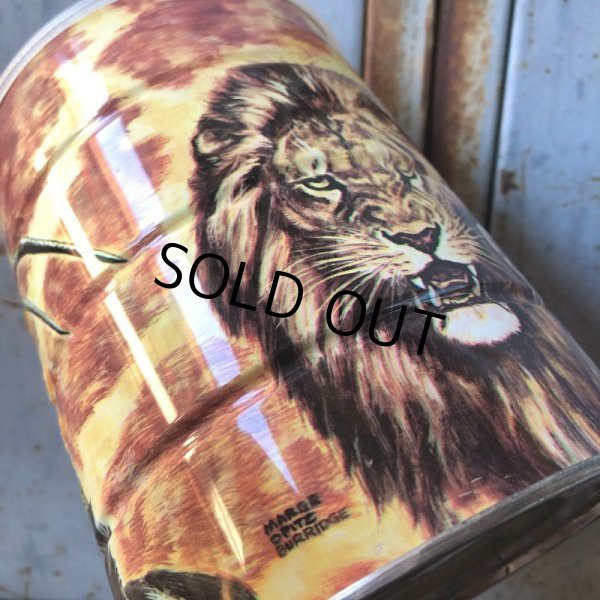 画像5: Vintage Safari Coffee Animal Tin Can African Lion (T659) (5)