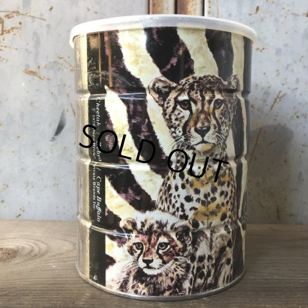 画像2: Vintage Safari Coffee Animal Tin Can Cape Buffalo (T656) (2)