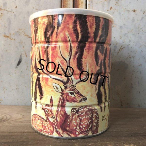 画像2: Vintage Safari Coffee Animal Tin Can Tiger (T654) (2)