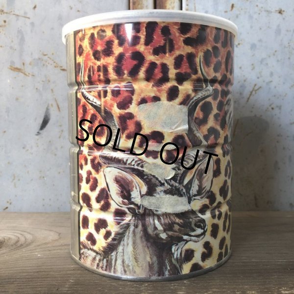 画像2: Vintage Safari Coffee Animal Tin Can African Elephant (T660) (2)
