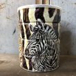 画像1: Vintage Safari Coffee Animal Tin Can Cape Buffalo (T656) (1)