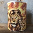 画像3: Vintage Safari Coffee Animal Tin Can African Lion (T659) (3)