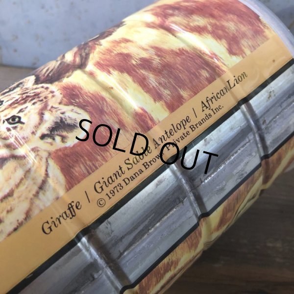 画像4: Vintage Safari Coffee Animal Tin Can African Lion (T659) (4)