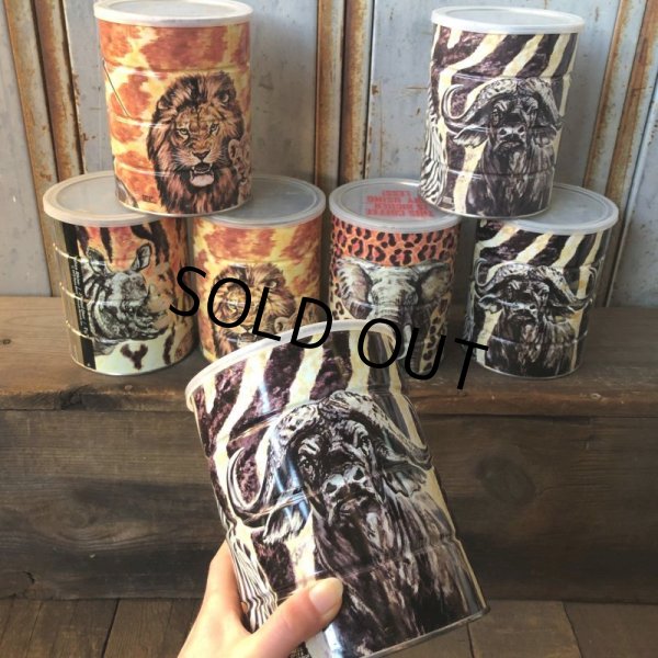 画像7: Vintage Safari Coffee Animal Tin Can African Lion (T658) (7)
