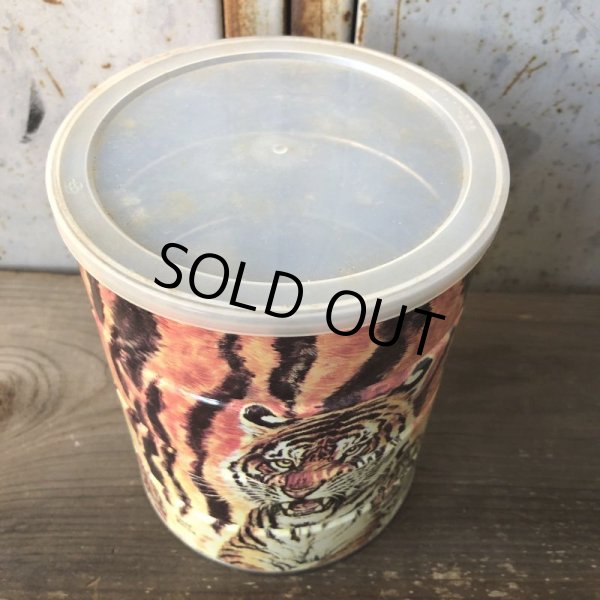 画像6: Vintage Safari Coffee Animal Tin Can Tiger (T654) (6)