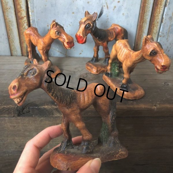 画像8: Vintage Laughing Donkey Figurine Statue (T664) (8)