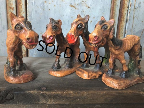 画像9: Vintage Laughing Donkey Figurine Statue (T664) (9)
