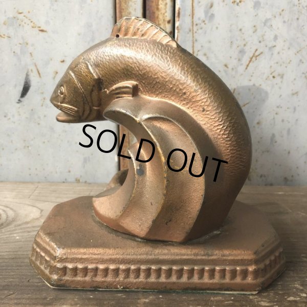 画像5: Vintage Black Bass Big Mouse Statue Tray (T673) (5)