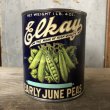 画像3: Vintage Elkay Early June Peas Can (T680) (3)