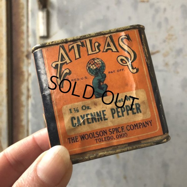 画像1: Vintage Atlas Cayenne Pepper Can (T678) (1)