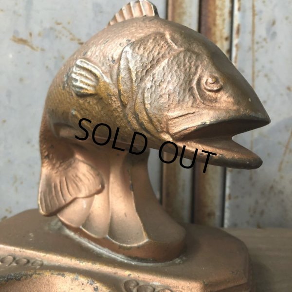 画像8: Vintage Black Bass Big Mouse Statue Tray (T673) (8)