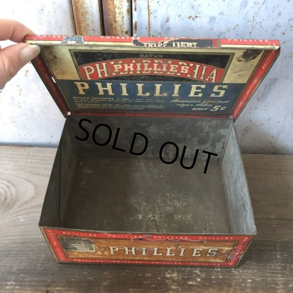 画像2: Vintage Cigar Tobacco Can Phillies (T722) (2)