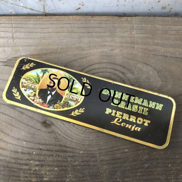 画像2: Vintage Cigar Tobacco Can Dannemann Brasil Pierrot Lonja (T713) (2)