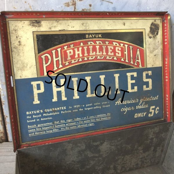 画像1: Vintage Cigar Tobacco Can Phillies (T722) (1)