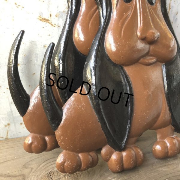 画像6: 60s Vintage Bassett Hounds Dog Sexton Wall Decor (T725) (6)