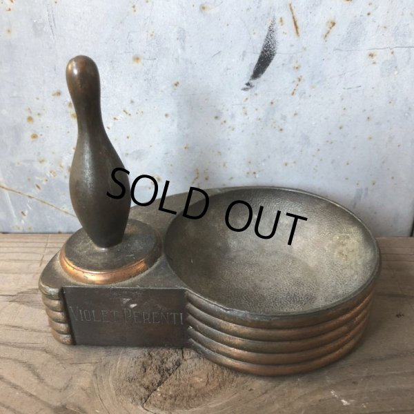画像7: Vintage Ashtray Bowling Pin Violet Perenti  (T726) (7)