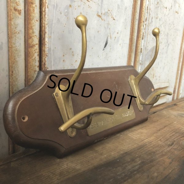 画像4: Vintage Wall Hooks Coat Hat Hanger Reserved For The Master (T730) (4)