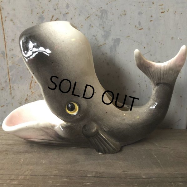 画像2: 50s Vintage Whale Ceramic Tray Holder (S764)  (2)