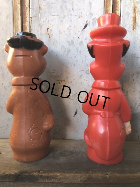 画像4: Vintage Yogi & Huckleberry Big Size Bank Doll Set 34 & 38cm (T769) (4)