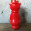 画像4: Vintage Yogi Bear Plastic Doll Red 18cm (T768)   (4)