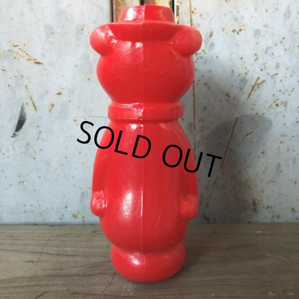 画像4: Vintage Yogi Bear Plastic Doll Red 18cm (T768)   (4)