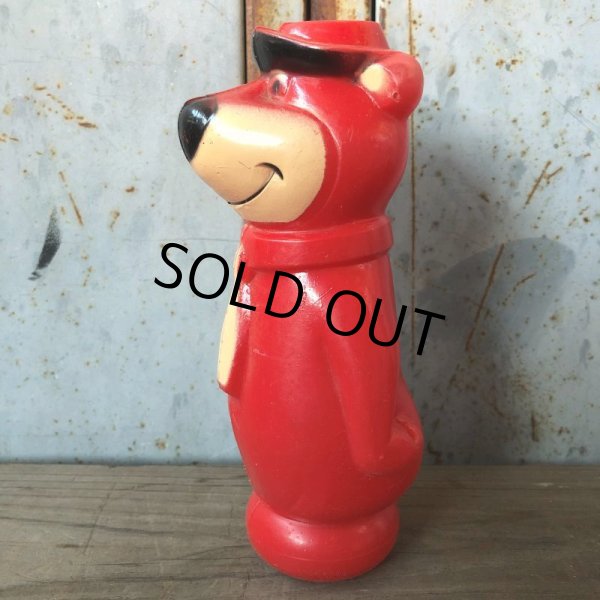 画像3: Vintage Yogi Bear Plastic Doll Red 18cm (T768)   (3)