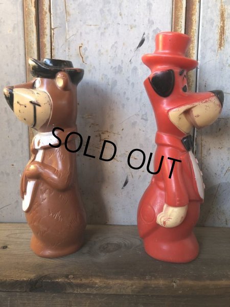 画像5: Vintage Yogi & Huckleberry Big Size Bank Doll Set 34 & 38cm (T769) (5)