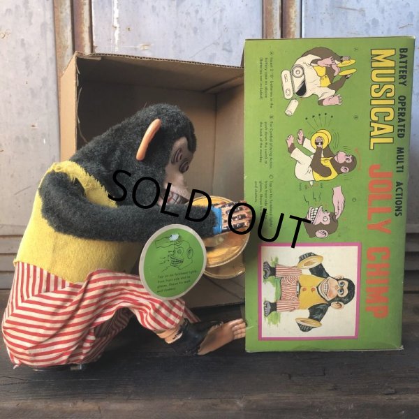 画像4: 50s Vintage Musical Jolly Chimp w/box  (T770) (4)