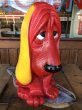 画像8: 70s Vintage NY Vinyl Plastic Dog Bank Basset hound Red (T779)  (8)