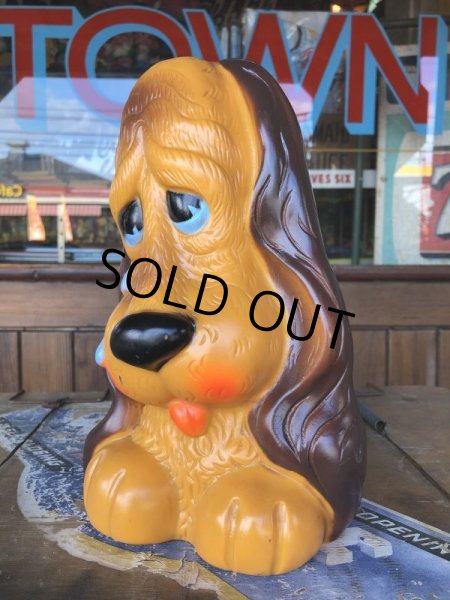 画像3: Vintage Russ Plastic Coin Bank Sad Eye Dog (T778)   (3)