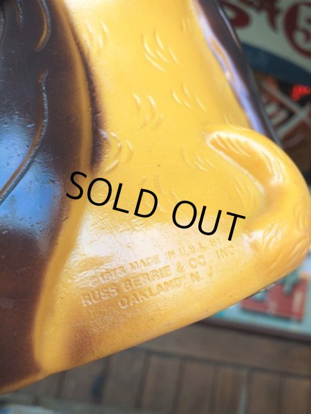 画像7: Vintage Russ Plastic Coin Bank Sad Eye Dog (T778)   (7)