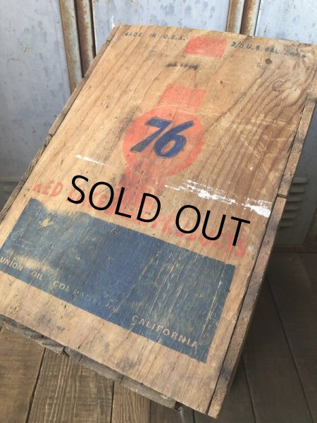 画像10: Vintage 76 Union Oil Woode Crate Box (AL308) (10)