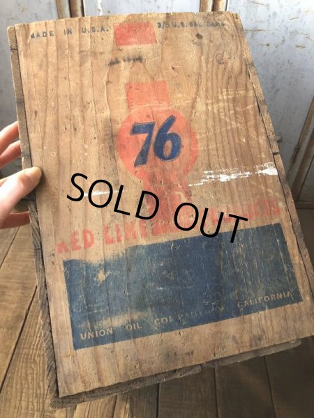 画像9: Vintage 76 Union Oil Woode Crate Box (AL308) (9)