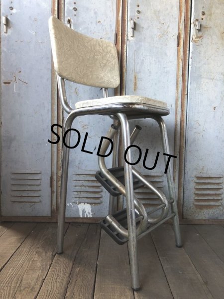 画像6: Vintage Mid-Century Step Stool Hi-Chair (T784) (6)
