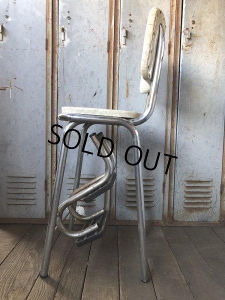 画像3: Vintage Mid-Century Step Stool Hi-Chair (T784) (3)