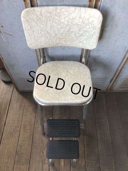 画像9: Vintage Mid-Century Step Stool Hi-Chair (T784) (9)