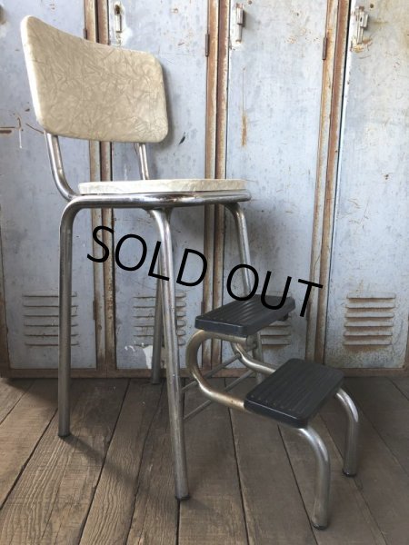 画像7: Vintage Mid-Century Step Stool Hi-Chair (T784) (7)