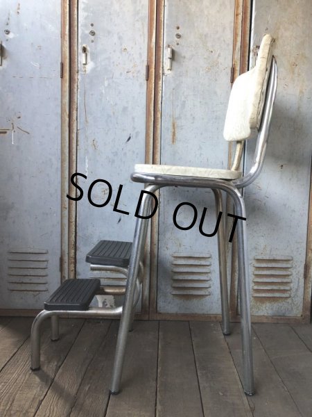 画像4: Vintage Mid-Century Step Stool Hi-Chair (T784) (4)