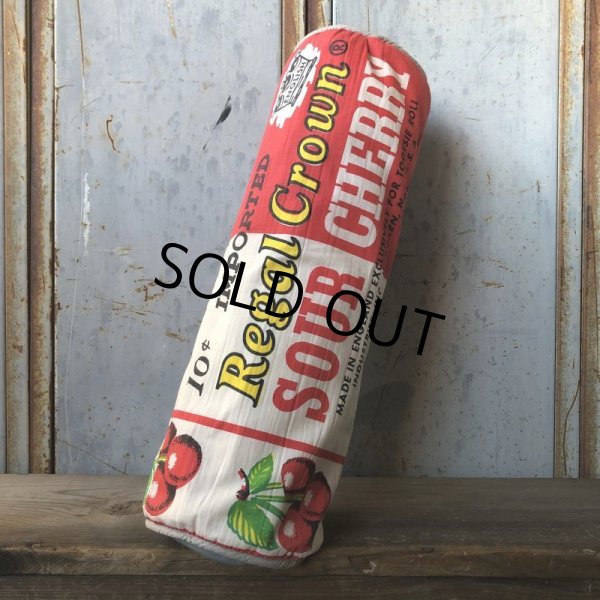 画像2: 60s Vintage Regal Crown Sour Cherry Advertising Pillow (T785) (2)