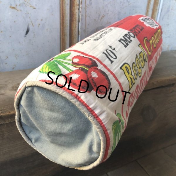 画像5: 60s Vintage Regal Crown Sour Cherry Advertising Pillow (T785) (5)