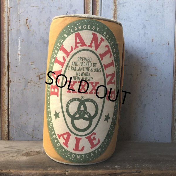 画像2: 70s Vintage Ballantine Ale Advertising Pillow (T789) (2)