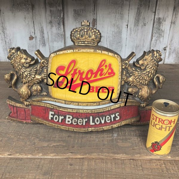 画像2: Vintage Stroh's Beer Lighted Sign (T792) (2)