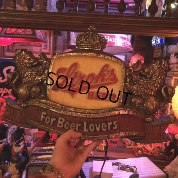 画像8: Vintage Stroh's Beer Lighted Sign (T792) (8)
