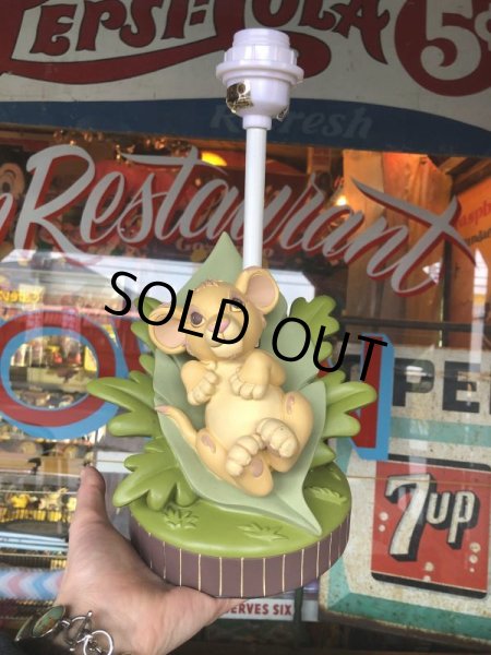 画像2: 【SALE】 Vintage Lamp  Disney The Lion King Baby Simba (T795) (2)