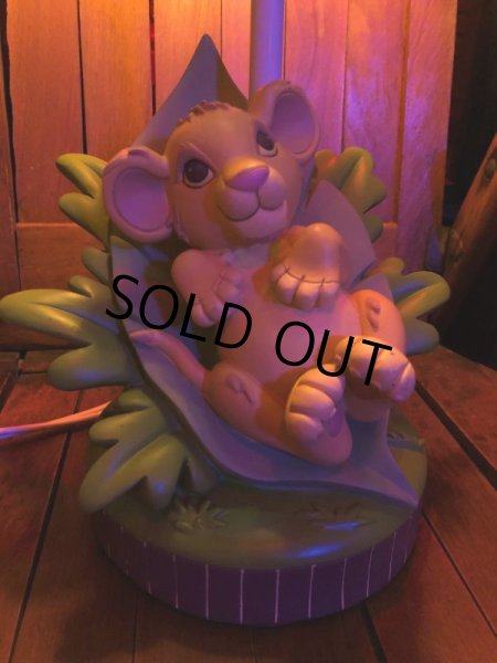 画像10: 【SALE】 Vintage Lamp  Disney The Lion King Baby Simba (T795) (10)