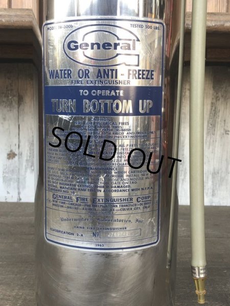 画像10: 60s Vintage GENERAL Fire Extinguisher (T805) (10)