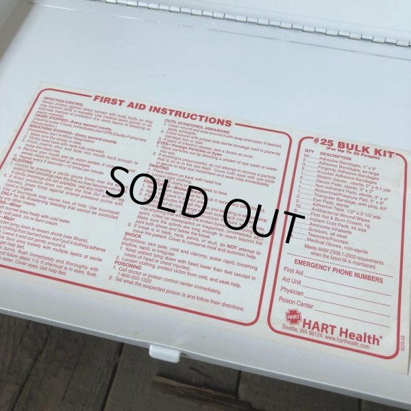 画像7: Vintage #25 BULK First Aid Kit Mettal Box Cabinet (Ｔ808） (7)