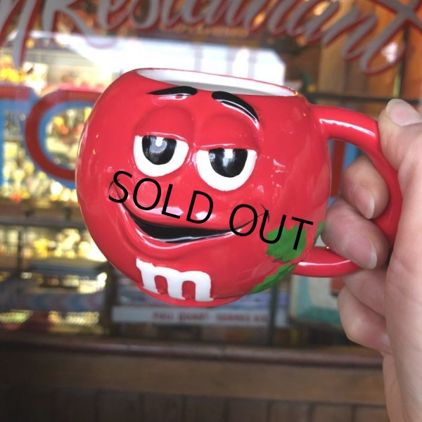 画像1: Vintage M&M's Ceramic Mug Red (T811) (1)