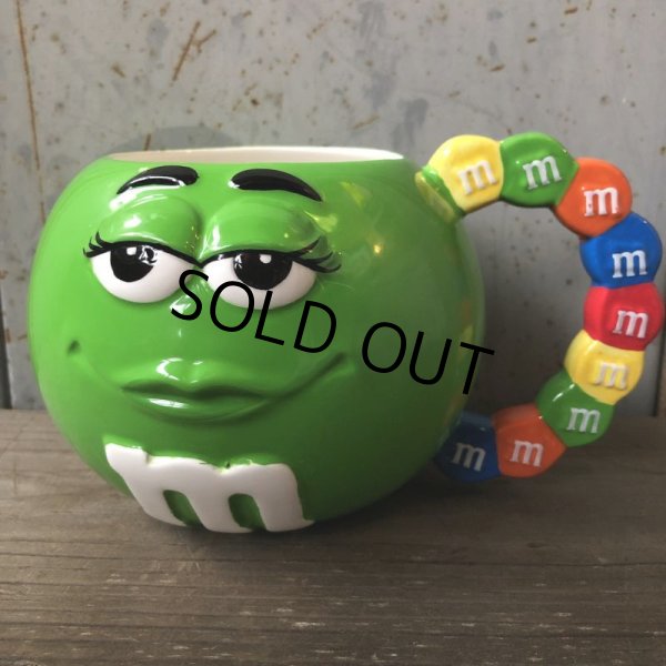 画像2: Vintage M&M's Ceramic Mug Green (T810) (2)